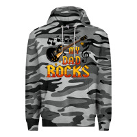 Slate Camo my dad rocks Premium Hoodie - HRA Design Shop