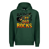 Sports Green my dad rocks Premium Hoodie - HRA Design Shop