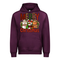 Mauve Wine Merry Christmas Coffee Cups Urban Hoodie - FaDigitalArtStudio