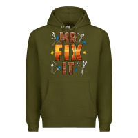 Army Green mr fix it Premium Hoodie - HRA Design Shop