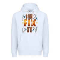White mr fix it Premium Hoodie - HRA Design Shop