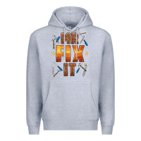 Heather Grey mr fix it Premium Hoodie - HRA Design Shop