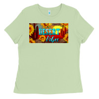 Matcha desert vibes license plate Ladies Tee - Artiststas