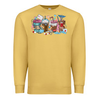 Antique Gold nurse elements coffee cups Premium Sweatshirt - MaliasSmallBusiness