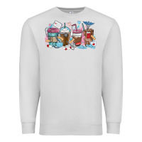 Dove Grey nurse elements coffee cups Premium Sweatshirt - MaliasSmallBusiness
