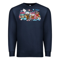 Navy nurse elements coffee cups Premium Sweatshirt - MaliasSmallBusiness