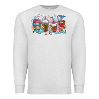 Oatmeal Heather nurse elements coffee cups Premium Sweatshirt - MaliasSmallBusiness