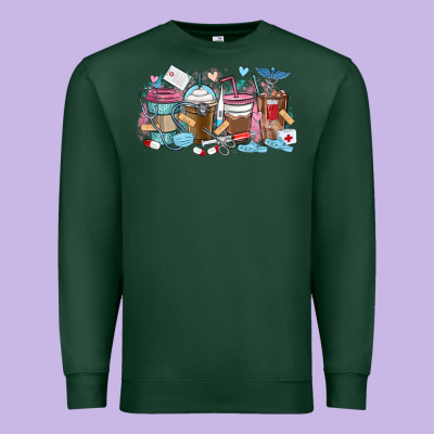 Premium Sweatshirt nurse elements coffee cups