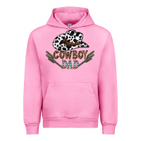 Fuchsia Pink cowboy dad Urban Hoodie - CowhideDigitalArt