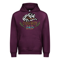 Mauve Wine cowboy dad Urban Hoodie - CowhideDigitalArt