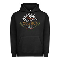 Pigment Black cowboy dad Urban Hoodie - CowhideDigitalArt