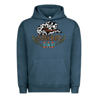 Pigment Midnight Navy cowboy dad Urban Hoodie - CowhideDigitalArt