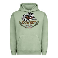 Pigment Oil Green cowboy dad Urban Hoodie - CowhideDigitalArt