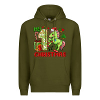 Army Green my first christmas unicorn Premium Hoodie - FaDigitalArtStudio