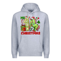 Heather Grey my first christmas unicorn Premium Hoodie - FaDigitalArtStudio