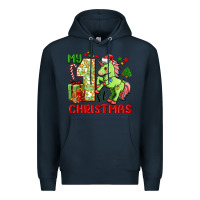 Navy my first christmas unicorn Premium Hoodie - FaDigitalArtStudio