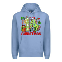Colony Blue my first christmas unicorn Premium Hoodie - FaDigitalArtStudio