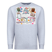 Heather Grey sewing Premium Sweatshirt - MaliasSmallBusiness