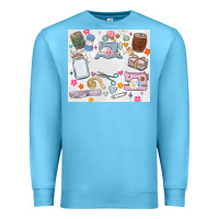 Ocean Blue sewing Premium Sweatshirt - MaliasSmallBusiness