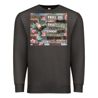 Smoke pray big worry small trust god Premium Sweatshirt - MaliasSmallBusiness