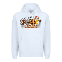 White spooky season Premium Hoodie - RacoonDesign