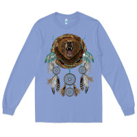 Colony Blue bear  native dreamcatcher Long Sleeve Tee - BarkalooDesign