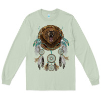 Matcha bear  native dreamcatcher Long Sleeve Tee - BarkalooDesign