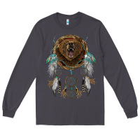 Smoke bear  native dreamcatcher Long Sleeve Tee - BarkalooDesign