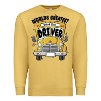 Antique Gold worlds greatest school bus driver Premium Sweatshirt - MaliasSmallBusiness
