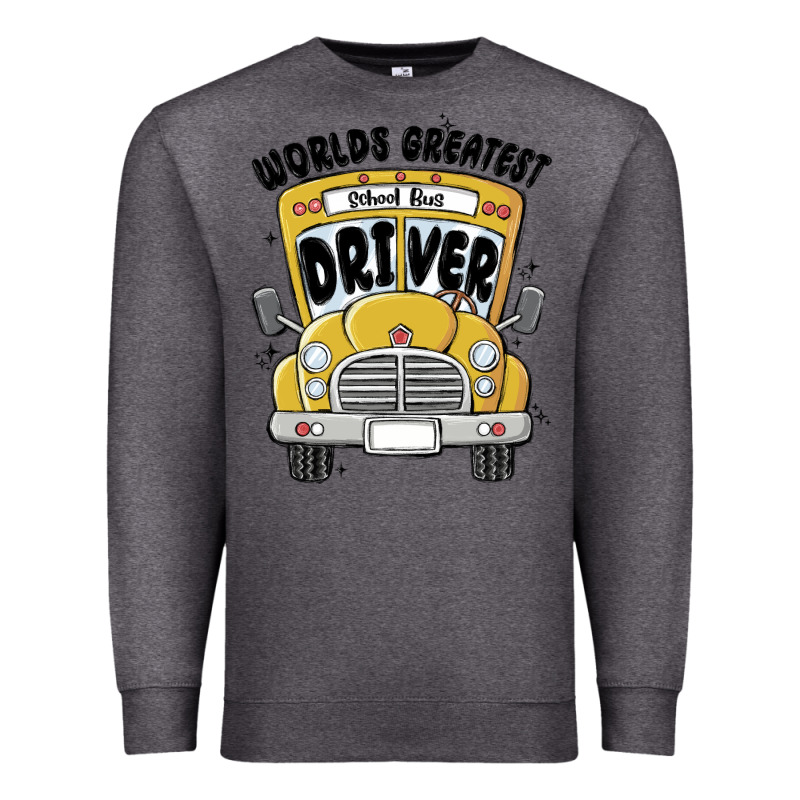 Worlds Greatest School Bus Driver Premium Sweatshirt by MaliasSmallBusiness | Teevron