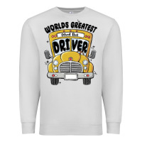 Dove Grey worlds greatest school bus driver Premium Sweatshirt - MaliasSmallBusiness