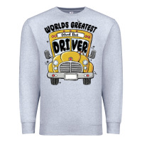 Heather Grey worlds greatest school bus driver Premium Sweatshirt - MaliasSmallBusiness