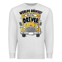 Oatmeal Heather worlds greatest school bus driver Premium Sweatshirt - MaliasSmallBusiness