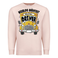 Pale Pink worlds greatest school bus driver Premium Sweatshirt - MaliasSmallBusiness