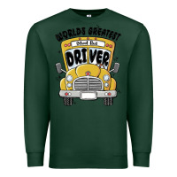 Sports Green worlds greatest school bus driver Premium Sweatshirt - MaliasSmallBusiness