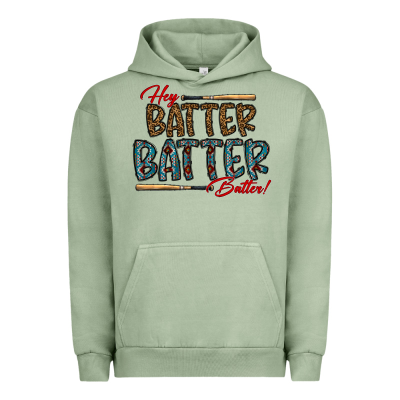 Hey Batter Batter Batter Urban Hoodie by CowhideDigitalArt | Teevron