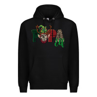 Black papa elf skull Premium Hoodie - FaDigitalArtStudio