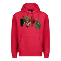 Cardinal papa elf skull Premium Hoodie - FaDigitalArtStudio