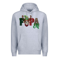 Heather Grey papa elf skull Premium Hoodie - FaDigitalArtStudio
