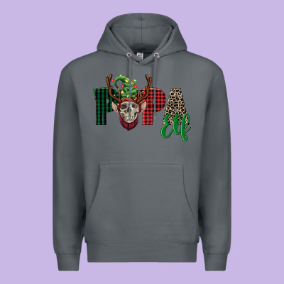 Papa Elf Skull Premium Hoodie Designed By Fadigitalartstudio