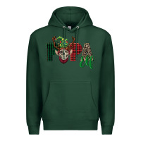 Sports Green papa elf skull Premium Hoodie - FaDigitalArtStudio
