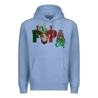 Colony Blue papa elf skull Premium Hoodie - FaDigitalArtStudio