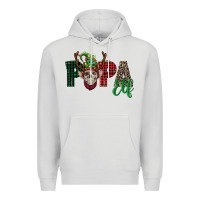 Dove Grey papa elf skull Premium Hoodie - FaDigitalArtStudio