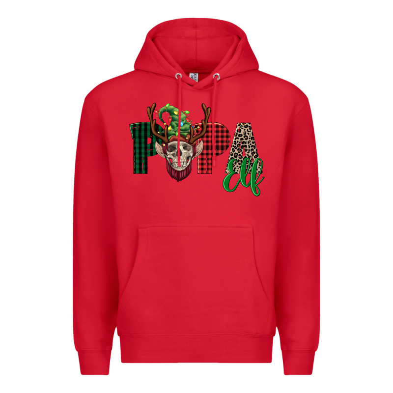 Papa Elf Skull Premium Hoodie by FaDigitalArtStudio | Teevron