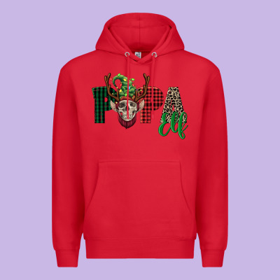 Papa Elf Skull Premium Hoodie Designed By Fadigitalartstudio