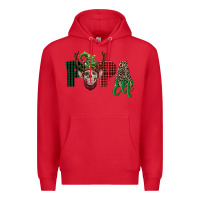 Red papa elf skull Premium Hoodie - FaDigitalArtStudio
