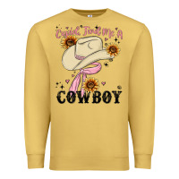 Antique Gold cupid find me a cowboy Premium Sweatshirt - MaliasSmallBusiness