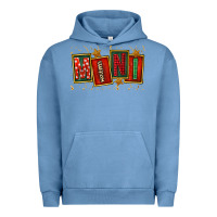 Pigment Pebble Blue mini christmas Urban Hoodie - FaDigitalArtStudio