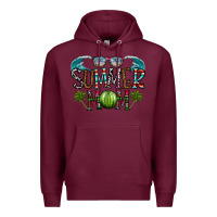 Burgundy summer mom Premium Hoodie - CowhideDigitalArt