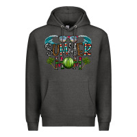 Charcoal Heather summer mom Premium Hoodie - CowhideDigitalArt